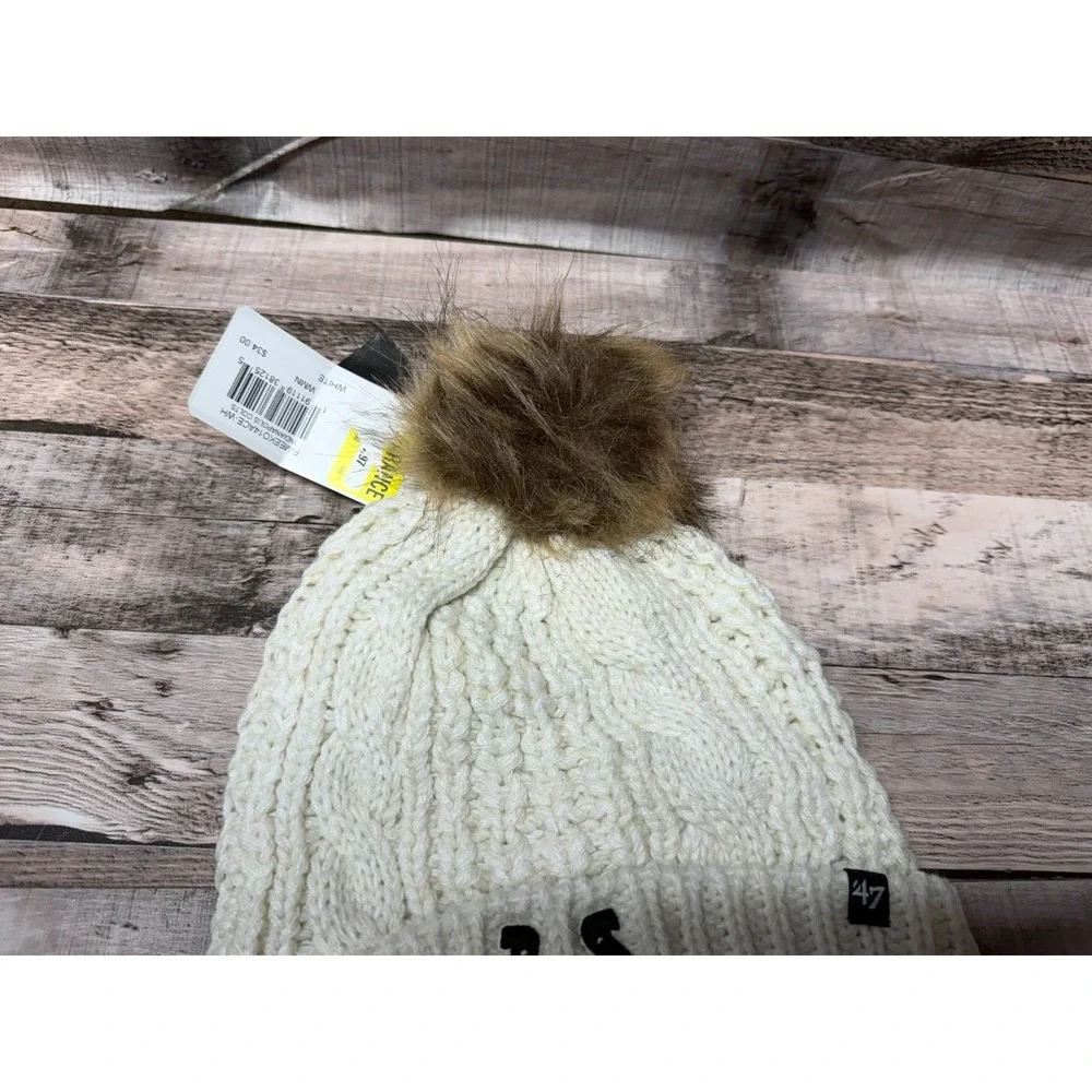 Indianapolis Colts Women's 47 Brand White‎ Cream Meeko One Size Beanie